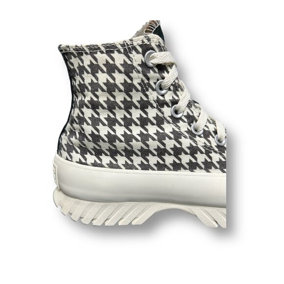 Converse Chuck Taylor All Star Lugged A05053C Hi Top Houndstooth Mens 6 Womens 8 - Picture 10 of 12